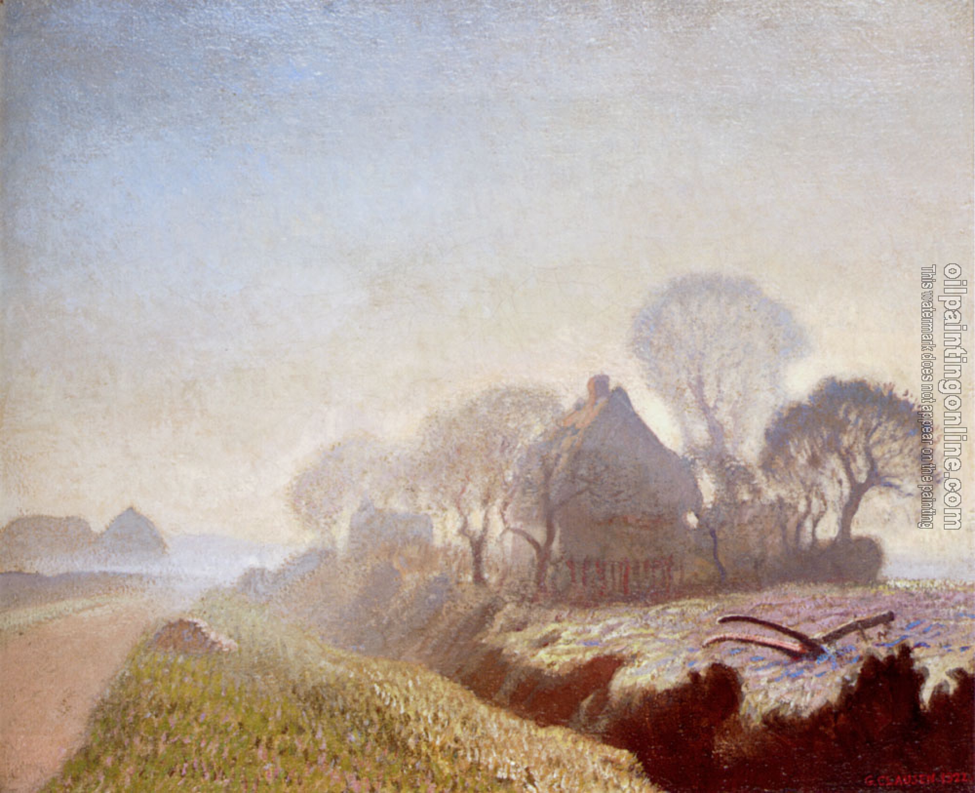 Sir George Clausen - Morning In November